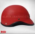Open face bike cap helmet for men & women- Black, Red, Blue. 