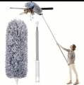 Ceiling Fan Cleaner Duster with Extension Pole - Microfiber Cleaning Tool Extended Long Handle for High Ceiling. 