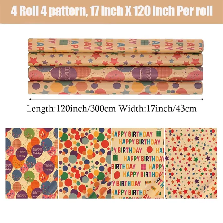 1%20roll%2017%20inch%20X%20120inch%20Birthday%20Wrapping%20Paper,%20Gift%20Wrapping%20Paper%20Roll,%20Kraft%20Wrapping%20Paper%20-%20Image%202