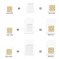 NanoSIM Card to Micro Standard Adapter Converter For Tablet Phone SIM Card Adapter Convert Universal Phones For Nano Sim 4 In 1.