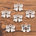 20Pcs 3 Style Metal Alloy Cute Hollow Bow Charms Holiday s Pendants For Jewelry Making DIY Handmade Craft.
