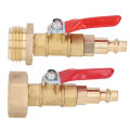 Winterize Blowout Fitting Winterizing Quick Adapter 1/4in Male Quick Connector Antiaging 3/4in Male GHT Thread for RV Yachts.
