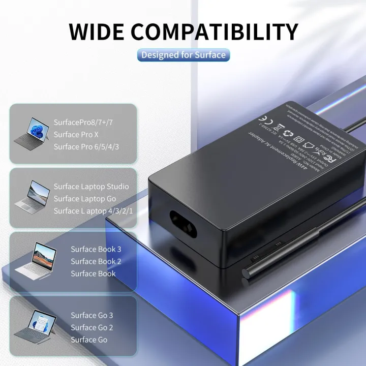 Surface%2044W%2015V%202.58A%20Power%20Supply%20AC%20Adapter%20Charger%20for%20%20Surface%20Pro%203/4/5/6/7,%20Surface%20Laptop%203/2/1,%20Surface%20Go/Book%20-%20Image%202