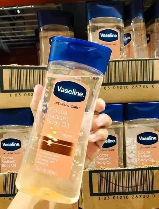 Vaseline Intensive Care  Cocoa Radiant Body Oil Nt Wt 200ml