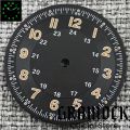 Gramock Classics Sterile 29mm Pilot Black Watch Dial Part for NH35/36 ETA PT5000 Miyota Mingzhu DG ST2130 Movement Part Hand Set. 