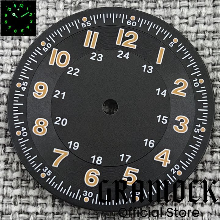 Gramock%20Classics%20Sterile%2029mm%20Pilot%20Black%20Watch%20Dial%20Part%20for%20NH35/36%20ETA%20PT5000%20Miyota%20Mingzhu%20DG%20ST2130%20Movement%20Part%20Hand%20Set%20-%20Image%204
