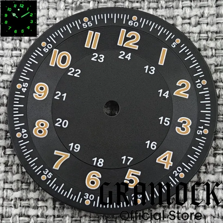 Gramock%20Classics%20Sterile%2029mm%20Pilot%20Black%20Watch%20Dial%20Part%20for%20NH35/36%20ETA%20PT5000%20Miyota%20Mingzhu%20DG%20ST2130%20Movement%20Part%20Hand%20Set%20-%20Image%204