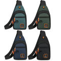 Men's Leisure Outdoor Hiking Bike Shoulder Bag, Waterproof Sports Crossbody Bag, Travel Backpack, Men's Chest Bag, Shoulder Bag.