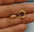 RajBi💕= Hoop Earring One PCs Gold Endless For Man. 