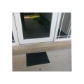 Black Welcome Rubber Door Mat. 