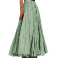 New Spring Summer Chiffon Skirts for Women Elegant Patchwork A-Line Long Skirt Woman Korean Chic High Waist Cake Midi Skirt. 