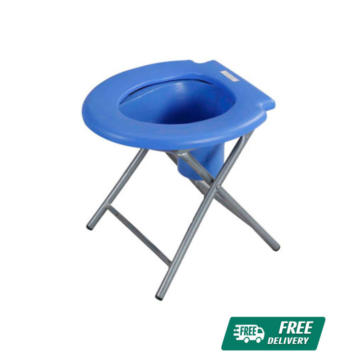 Rfl Commode Low RFL Rodo Folding Commode Stool Blue Space Savers 88758 | Daraz.com.bd