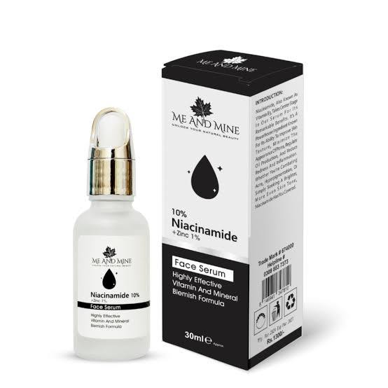Me and Mine Niacinamide Face Serum ( Best For Pigmentation, Acne, dark spots & Wrinkles )
