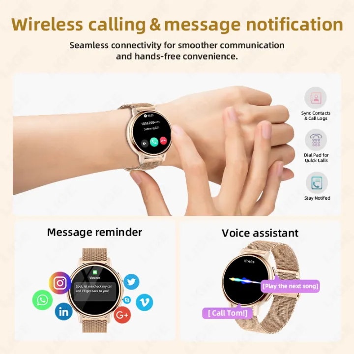 LIGE%20New%20Women's%20Smart%20Watch%20Amoled%20HD%20Screen%20Sports%20Heart%20Rate%20Bluetooth%20Call%20IP68%20Waterproof%20Ladies%20Smartwatch%20For%20Android%20iOS%20-%20Image%202