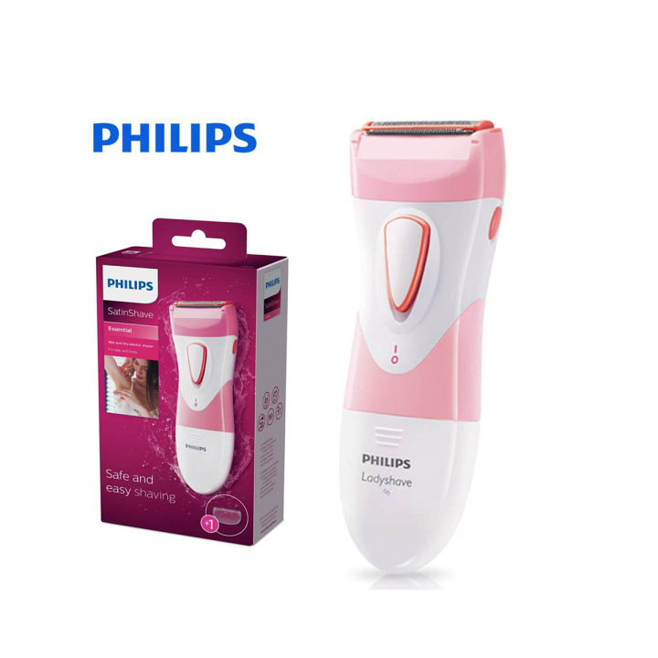 Philips HP6306/00 SatinShave Essential Wet & Dry Electric Shaver for Women's