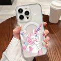 1PC Japanese Anime Rare Sylveon Phone Case Magnetic for iPhone 16 14 13 11 12 15 Pro Max X XR XS Plus SE Soft Clear Tpu Cover. 