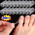 20Pcs silicone toe protector breathable gel toe cap men and women tasteless toe cover small toe anti friction toe tube. 