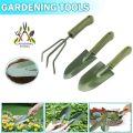 3 Pcs Garden Tools Set Trowel Transplanting Gardening Shovel Tools for Weeding Hand Tilling Rake Garden Set Shovel Mini Agricultural Landscape Accessories. 