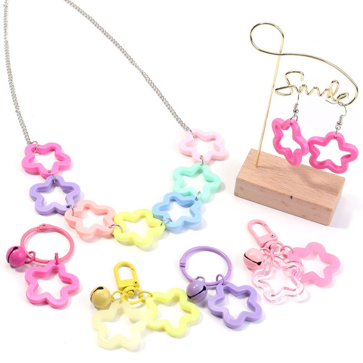 30pcs/lot%20Colorful%20Acrylic%20Star%20Pendants%2030mm%20Hollow%20Stars%20Charms%20Pendant%20Loose%20Spacer%20Bead%20For%20DIY%20Jewelry%20Making%20Keychain%20-%20Image%203