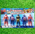 Superheroes 5 Piece Set For Kids, PVC Action Figure-Multicolor - Toys For Boys.