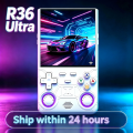 R36 Ultra Pocket Handheld Gaming Hardware, WIFI Supported, 4 Inch IPS Display, Open‑Source Retro Portable Game Device. 