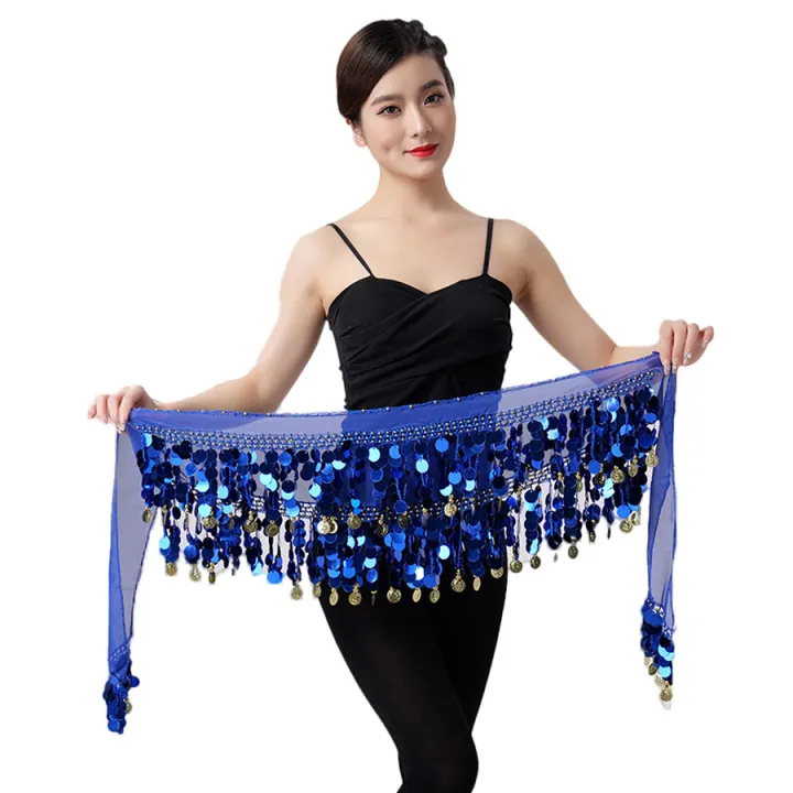 Purple%20Sequin%20Belly%20Dance%20Hip%20Scarf%20with%20Gold%20Coins,%20Shiny%20Fringe,%20Elastic%20Waistband%20%E2%80%93%20Perfect%20for%20Performances,%20Workouts,%20and%20D%20-%20Image%202
