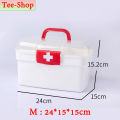 Nurse's Box, Multi-Purpose Box Common Household Medicine Box, Medicine Storage Box, First Aid Box Easy to Store and Organize, Clear, Two-Layered.. 