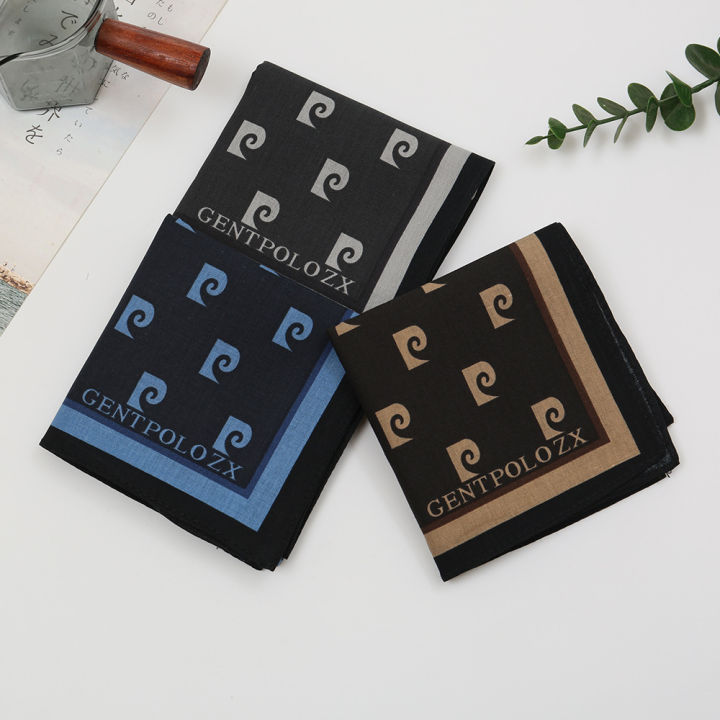 3/6Pcs%20Men's%20Pure%20Cotton%20Printed%20Handkerchief%20Thin%20Water-absorbing%20Sweat-wiping%20Classic%20Old-fashioned%20Going%20Out%20Portable%2043cm%20-%20Image%205