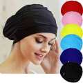 Swimming Hat Women Unisex Girls Long Hair Bathing Cap Swimming Cap Stretch Drape Free Size Swim Pool Sport Elastic Nylon Turban. 