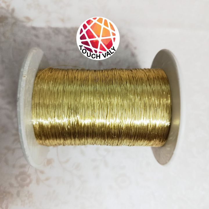 Jori thread one roll 120 no. golden colour for dress making accessories hand make items.
