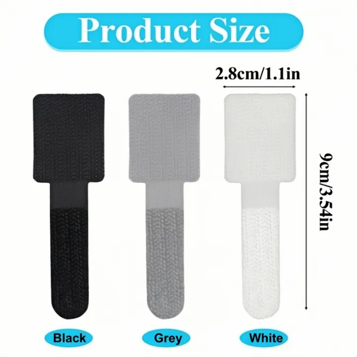 10/20/30pcs%20Reusable%20Hook%20and%20Loop%20Cable%20Ties%20Cord%20Rope%20Holder%20Self%20Adhesive%20Adjustable%20Cord%20Organizer%20Home%20Office%20Essentials%20-%20Image%207