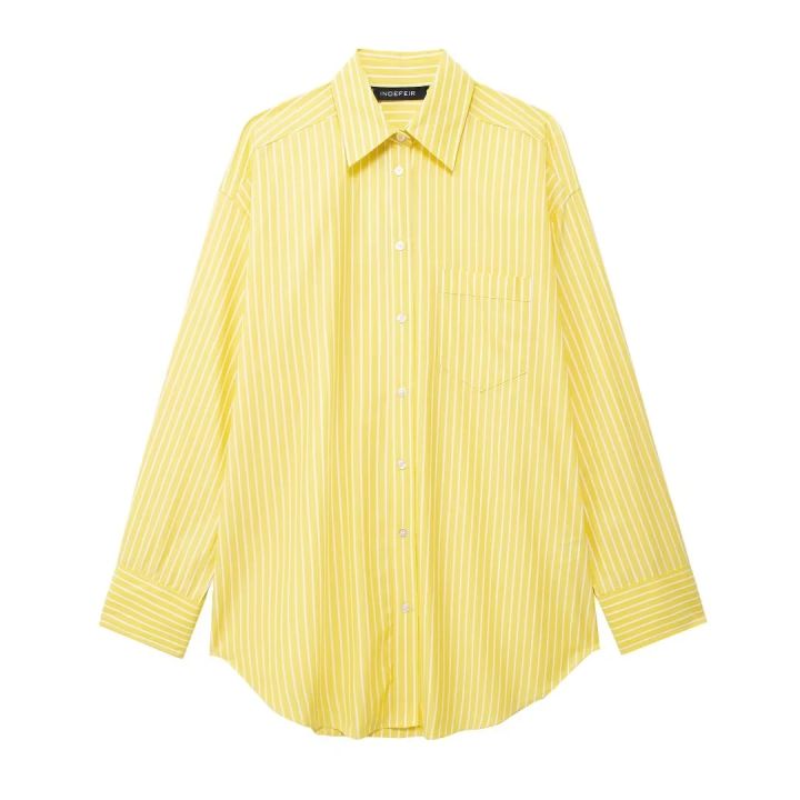 HH%20Women%20Yellow%20Stripe%20Blouse%20Pant%20Suit%20Loose%20%20Long%20Sleeve%20Shirt%20Drawstring%20Trousers%202024%20Female%20Fashion%20Streetwear%20Outfits%20-%20Image%207