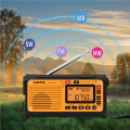 Emergency Crank Solar Radio XHDATA D608WB FM/AM/SW/NOAA Alert Portable Radio Charging 3000mAh Power Bank LED Flashlight . 