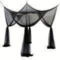 Quadrangle Mosquito Net Floor To Ceiling Bed Curtain Double Opening Mosquito Net Mosquito Proof Net Cover Fit for All Bed Sizes.