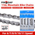 PINMOAP Bicycle Chain 6/7/8/9/10/11Speed Durable Riding Chain Smooth Shifting Strong Wear Resistant Suitable For Bicycle Repair. 