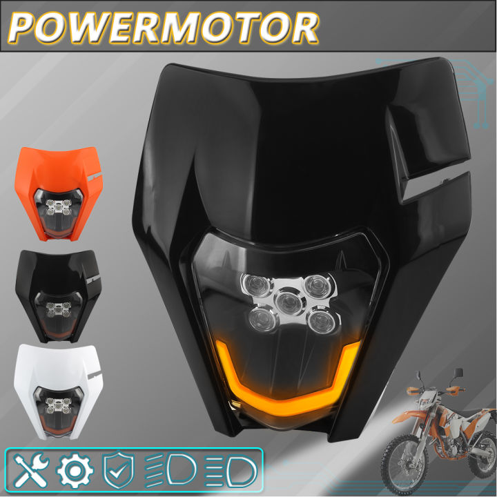 Motorcycle LED Headlight Plate Accessories for KTM EXC SX MX 250 300