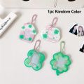 Four leaf clover card holder, student one inch ID photo decoration pendant, keychain, photo frame protection card holder. 