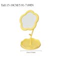 Desktop Flower Mirror Creative Dorm Room Decor Makeup Vanity Mirror Gao Yan Style High Aesthetic Value Bedroom Home Decoration. 