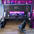 L Shaped Desk with Storage Shelves Corner Computer Desk PC Laptop Study Table  (Customised). 