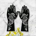Henna Mehedi Stickers for both hands ( Pair Sticker). 