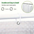 1pc Waterproof Clear Crystal Shower Curtain Liner with Bottom Magnets, Plastic Bathroom Curtain for Bathtubs Bathroom Partitions.