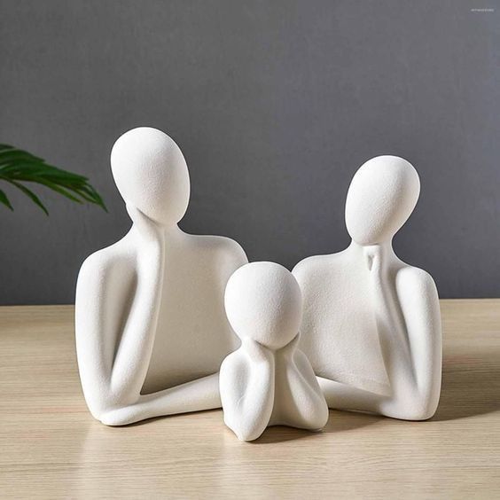 human body family thinkers  set of 3 hand made chemic product customize on your own choice best for home decore piece