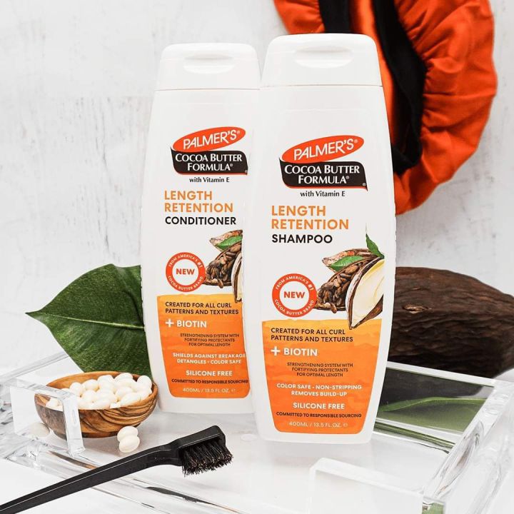 Palmers Cocoa Buttar Biotin anti breakage Shampoo and conditioner for rough hair dull, dry Hair 400ml + 250ml