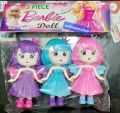 3 piece barbie Doll set play with new friend toy Multicolor. 