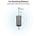 Portable Wireless Headset Microphone+Lavalier Mic System Teaching Speech Interview Vlog Live Recording for iPhone Android PC. 