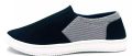 Sneakers check print slip on blue,black  fashionable shoes medium cut design with rubber material sool. 