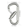CARABINER CLIPS HOOKS HEAVY DUTY SPRING SNAP CLIP GYM CLIMBING SWING SCREW LOCK. 