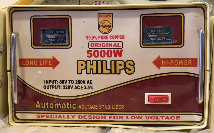 Philips stabilizer 5000 watt pure copper 100 %