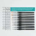00000 Fine Tip Paint Brush Set for Acrylic, Models, Mini  Miniature Detail , Nylon Hair Thin Extra Fine Paintbrushes. 