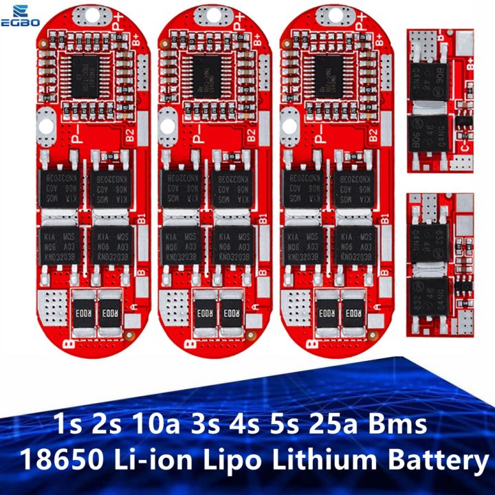 Bms 1s 2s 10a 3s 4s 5s 25a Bms 18650 Li-ion Lipo Lithium Battery ...